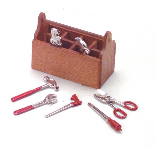 Amazon.com: Miniature Tool Box with Tools in 1 Inch Scale by